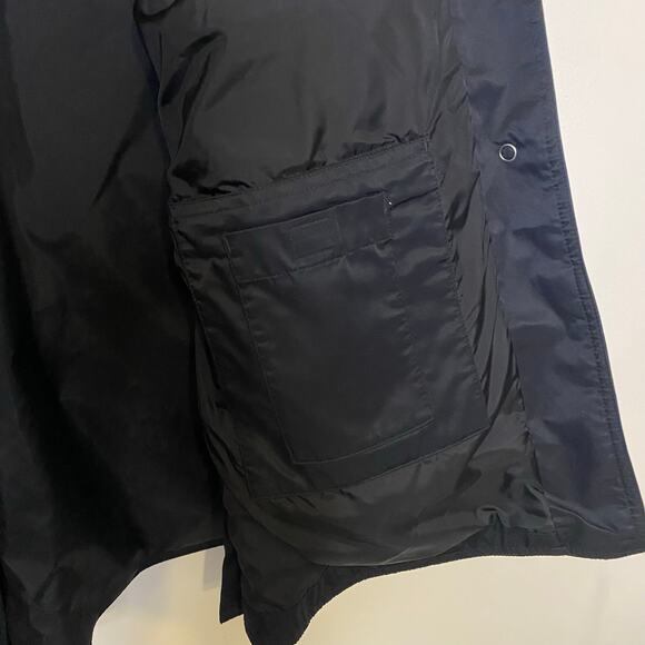 Womens Duluth Trading Co Rain Coat Jacket Long Weatherproof Black Buttons Medium - Picture 12 of 14